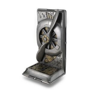 Steampunk Metallic Steel / Brass Finished Plane Propeller Single Bookend